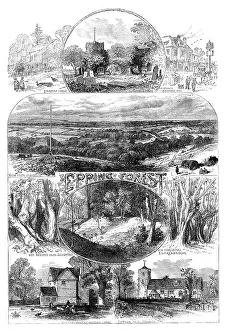 British Rural Landscapes Prints: Sketches in Epping Forest, 1871. Creator: Unknown