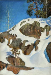 Heritage Images Print: Snow on the Cliffs, 1901