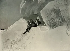 Nimrod Expedition History Prints: A Snow Cornice, c1908, (1909)