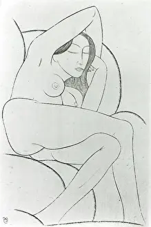 British Heritage Art Images Prints: The Sofa, 1925. Creator: Eric Gill