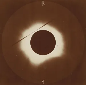 Solar Eclipse Print from Caroline Island, May 6, 1883