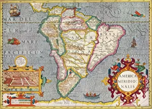 South America (America Meridionalis): from the Atlas of Gerardus Mercator, 1633, (1936) South America (America Meridionalis): from the Atlas of Gerardus Mercator, 1633, (1936)