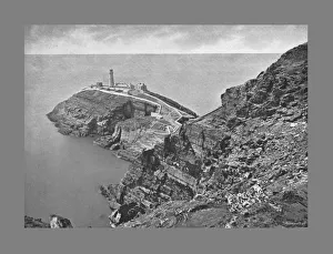 South Stack Lighthouse Prints: South Stack Lighthouse, Holyhead, c1900. Artist: Catherall & Pritchard