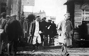 Soviet leader Joseph Stalin escorted by GRU secret agents, late 1920s Soviet leader Joseph Stalin escorted by GRU secret agents, late 1920s