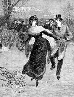 Victorian Era Apparel Prints: A Special Train, 1881. Creator: Unknown