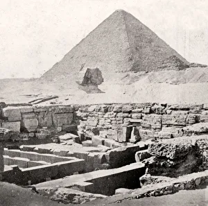 The Sphinx and the Great Pyramid, Egypt, early 20th century The Sphinx and the Great Pyramid, Egypt, early 20th century