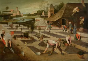 Heritage Art Oil Paintings Prints: Spring, 1607. Creator: Abel Grimmer