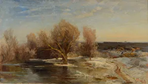 Sunset In The Countryside Prints: Spring, 1881