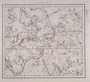 Astrology Illustrations Prints: Spring, from a celestial atlas, 1843. Creator: Unknown