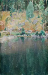 Finnish Landscape Painting Prints: Spring Shore, 1920