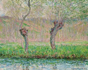 Claude Monet Artwork Prints: Spring, willows, 1885. Creator: Monet, Claude (1840-1926)