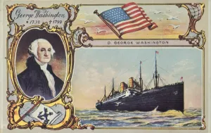 German Passenger Ship Prints: The SS George Washington, c1910. Creator: Unknown