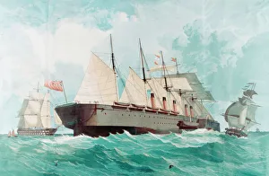 SS Great Eastern, IK Brunels great steam ship, 1858 SS Great Eastern, IK Brunels great steam ship, 1858