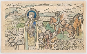 St. Elizabeth of Hungary Print, Oil on Canvas, 1938-1941