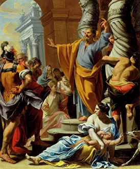 French 17th Century Artists Prints: St. Peter Preaching in Jerusalem, 1642. Creator: Charles Poerson