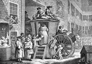 The Stage Coach or Country Inn Yard, 1747. Artist: William Hogarth The Stage Coach or Country Inn Yard, 1747. Artist: William Hogarth