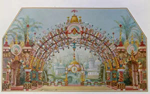 Stage Design for The Nutcracker Ballet Print, 1892