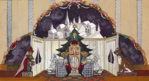 Ballet Stage Design Prints: Stage design for the ballet The Nutcracker by P