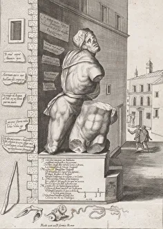 Statue of Pasquin in the House of Cardinal Ursino, Published after 1582 Statue of Pasquin in the House of Cardinal Ursino, Published after 1582