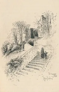 British Royal Residence Prints: The Hundred Steps, 1895
