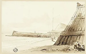 Flanders Heritage Images Prints: Stockade along Shore, n.d. Creator: Unknown