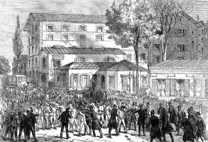 British Industrial Revolution Prints: A strike of workmen in Paris, 1870. Creator: Unknown