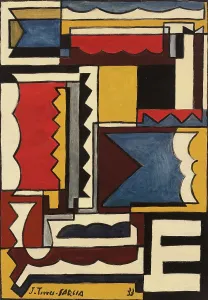 Structure with Interlocking Shapes Print, 1933