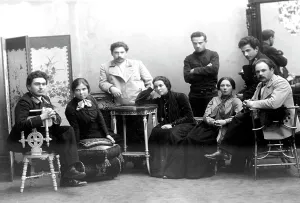 Students, members of a revolutionary cell in St Petersburg, Russia, 1908 Students, members of a revolutionary cell in St Petersburg, Russia, 1908