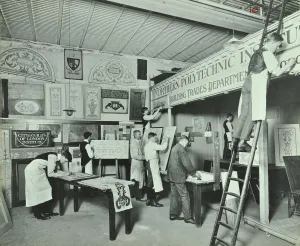 Guildhall Library Art Gallery Images Prints: Students from trade classes, Northern Polytechnic, London, 1911