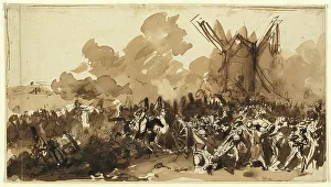 Nineteenth Century Warfare Images Prints: Study, 1833. Creator: Auguste Raffet