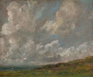 John Constable Artwork Prints: Study Of Clouds Over A Landscape, c1821-22. Creator: John Constable