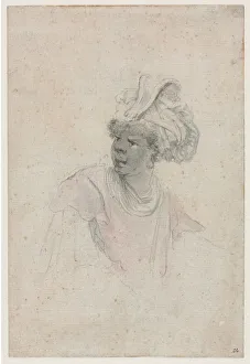Study of a Moor, c. 1657 Print by Stefano Della Bella
