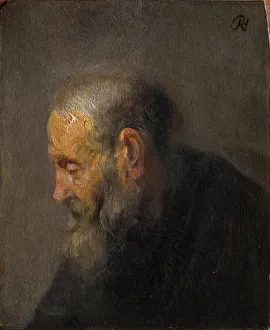 Rembrandt Van Rhijn Prints: Rembrandt's Profile Study Print
