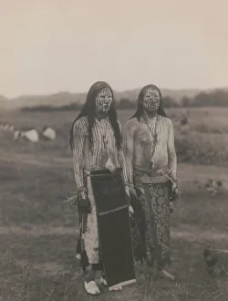 Anthropology Images Prints: Sun dance pledgers-Cheyenne, c1910. Creator: Edward Sheriff Curtis