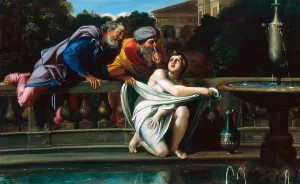 Baroque Art Italy Prints: Susanna and the Elders, 1672. Creator: Carracci, Annibale (1560-1609)