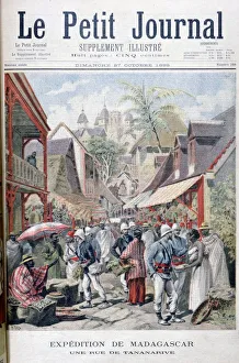 Tananarive (Antananarivo), capital of Madagascar, 1895. Artist: F Meaulle Tananarive (Antananarivo), capital of Madagascar, 1895. Artist: F Meaulle