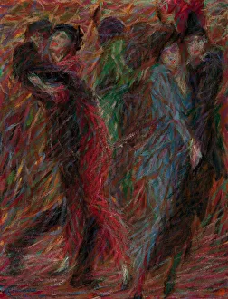 Futurist Art Prints: Tango, 1914. Creator: Cominetti, Giuseppe (1882-1930)