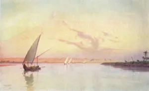 Tel-El-Amarna, on the Upper Side, c1880, (1904). Artist: Robert George Talbot Kelly Tel-El-Amarna, on the Upper Side, c1880, (1904). Artist: Robert George Talbot Kelly
