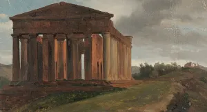 Agrigento Temple Prints: A Temple in Agrigento, Sicily. Creator: Gustaf Soderberg