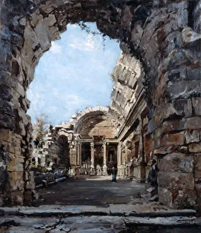 The Temple of Diana, 1890. Artist: Emmanuel Lansyer The Temple of Diana, 1890. Artist: Emmanuel Lansyer