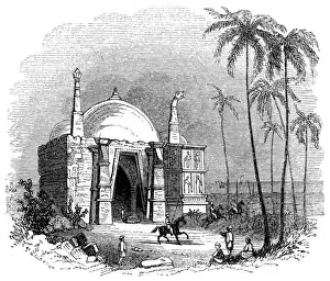 Temple of Somnath, Gujarat, India, 1847. Artist: Robinson Temple of Somnath, Gujarat, India, 1847. Artist: Robinson