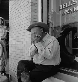 Farm Security Administration FSA Prints: A Texas cattleman is distinguished... Van Horn, Texas, 1937. Creator: Dorothea Lange