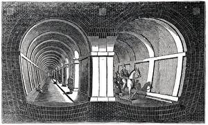 Print of The Thames Tunnel, London, 1832