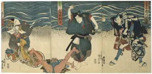 Theatre Scene, 1844. Artist: Utagawa Kunisada Theatre Scene, 1844. Artist: Utagawa Kunisada