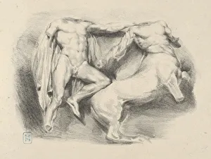 Theseus Conqueror of the Centaur Eurytus Print, 1825