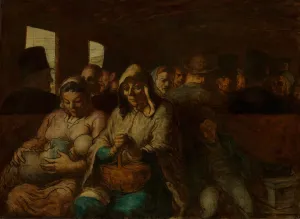 The Third-Class Carriage, 1862-64 Print by Honore Daumier