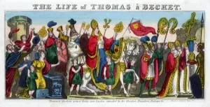 Thomas a Beckets grand Entry into London...'. 12th century, (19th century) Thomas a Beckets grand Entry into London...'. 12th century, (19th century)