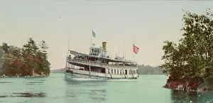 Vintage Boat Images Prints: In the Thousand Islands, c1901. Creator: Unknown