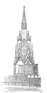 Devon England Landmarks Prints: Throne - Exeter Cathedral, 1847. Creator: George Truefitt