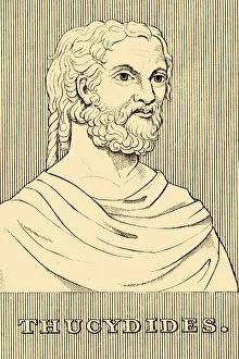 Thucydides, (c460-400 BC), 1830. Creator: Unknown Thucydides, (c460-400 BC), 1830. Creator: Unknown